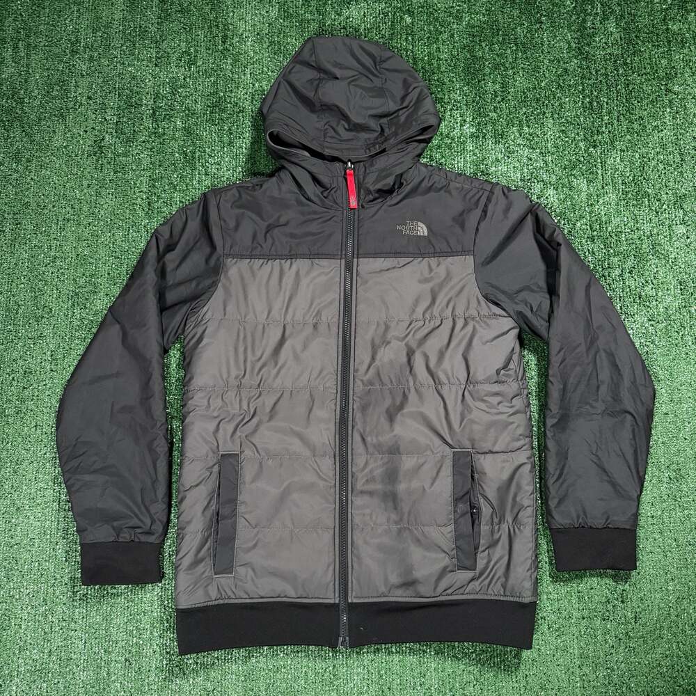 The North Face Boy’s Reversible Hooded Jacket - XL (18/20) Black/Gray Gorpcore
